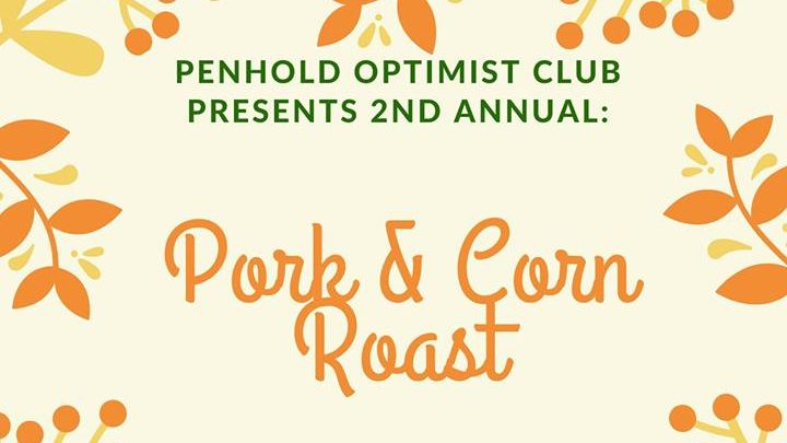 Penhold Optimist Club – Skatepark Fundraiser – Pork and Corn Roast  – Oct 5, 2019 @ Memorial Hall